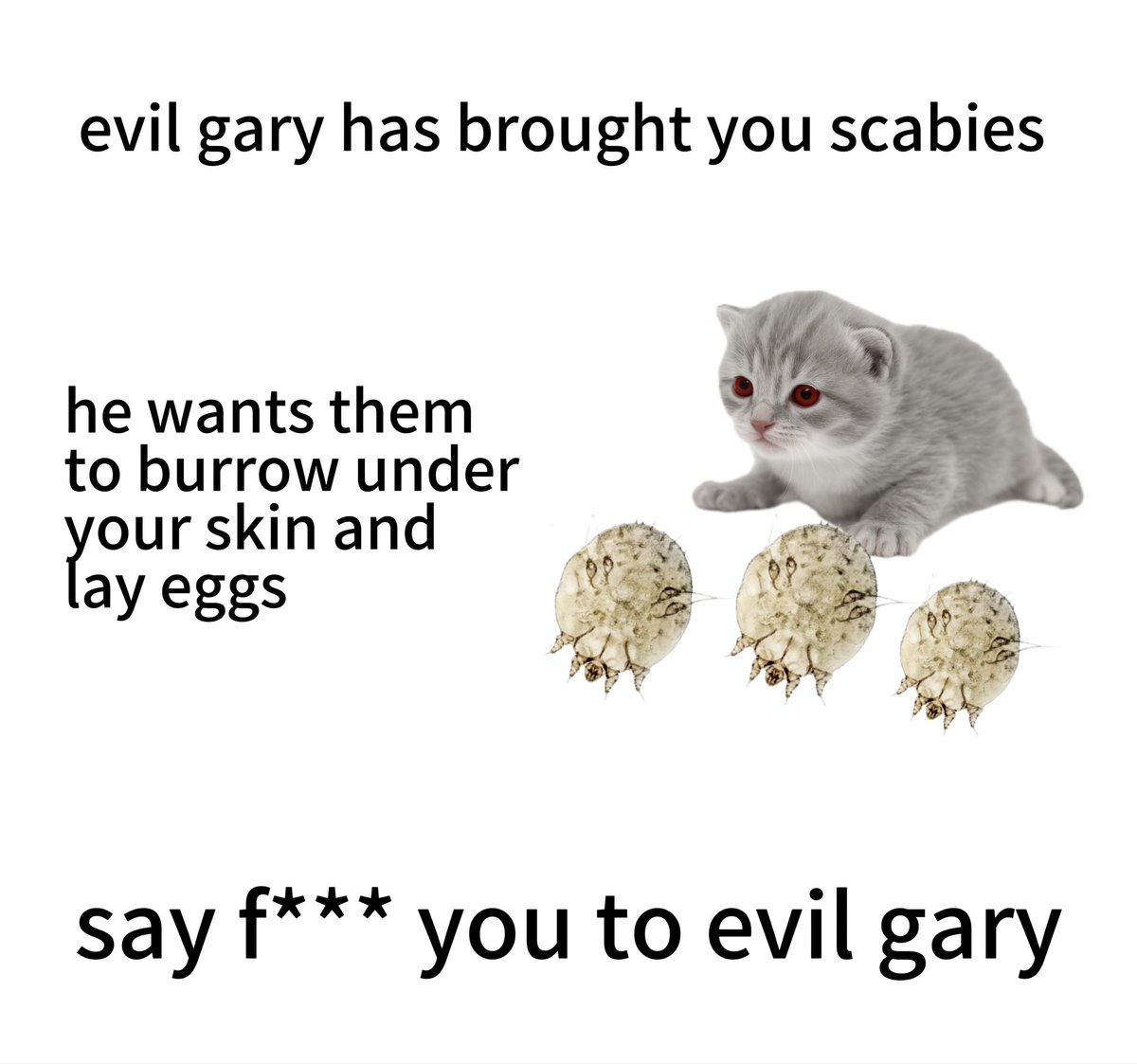 evil gary tweet media
