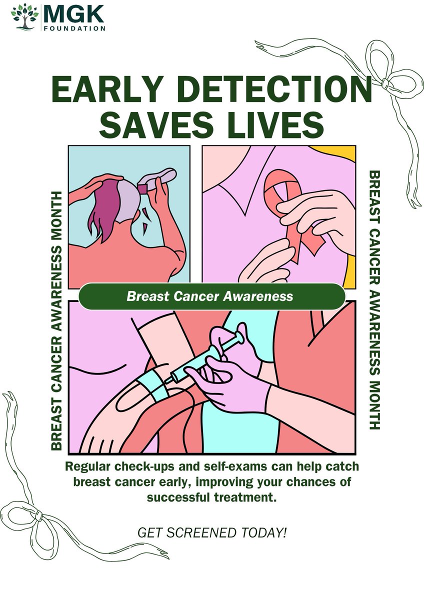 October is Breast Cancer Awareness Month a time to honour survivors, support those battling, and remember lives lost. Early detection saves lives, let’s continue to spread awareness, encourage regular screenings, and stand together in the fight against breast cancer.