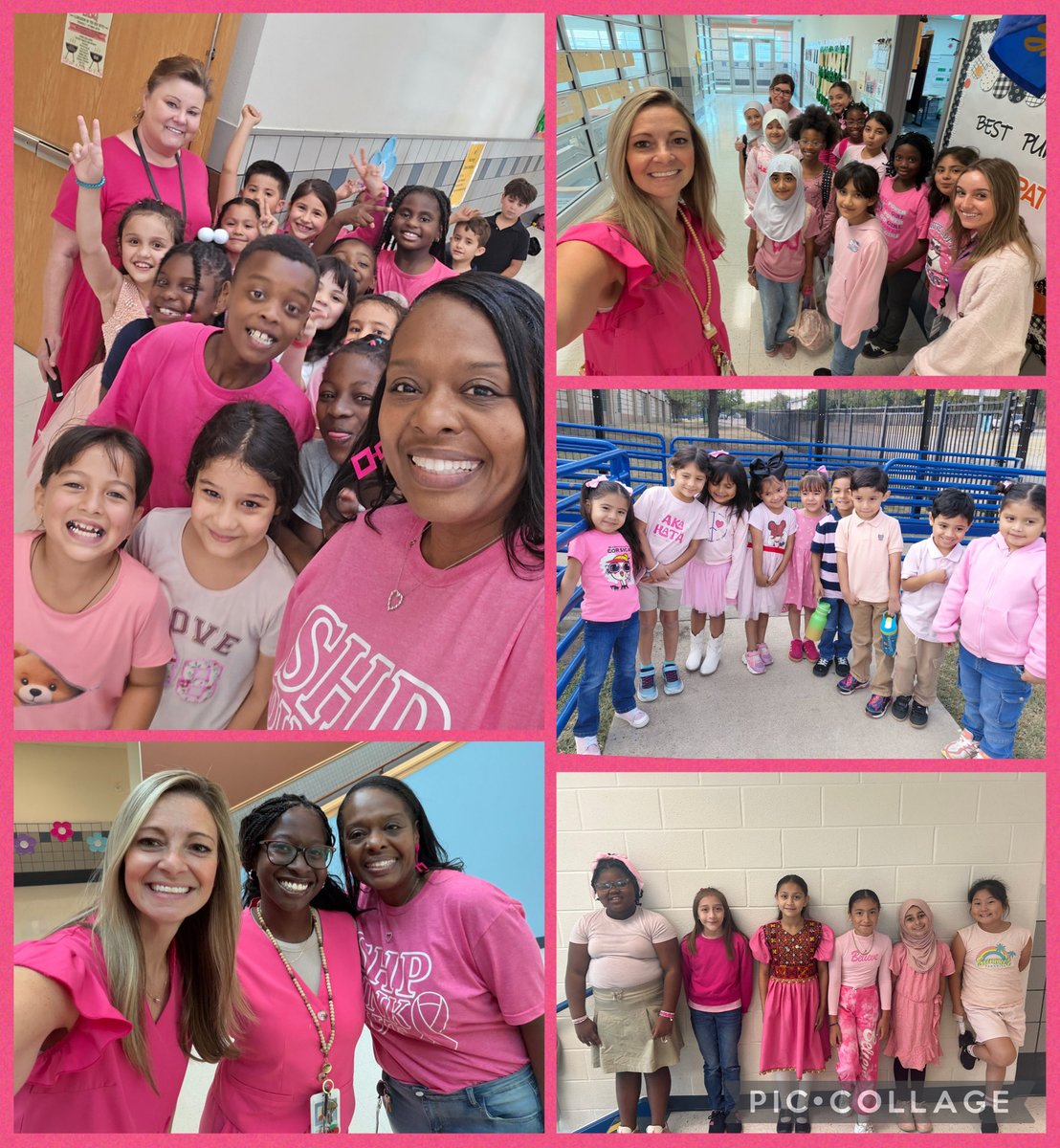 Seminary Hills Park Elementary showed our support by wearing pink in honor of Breast Cancer Awareness Month! 💗 Together, we stand strong and spread love, hope, and awareness! 🎀 
#SHPisthePlacetoBEE