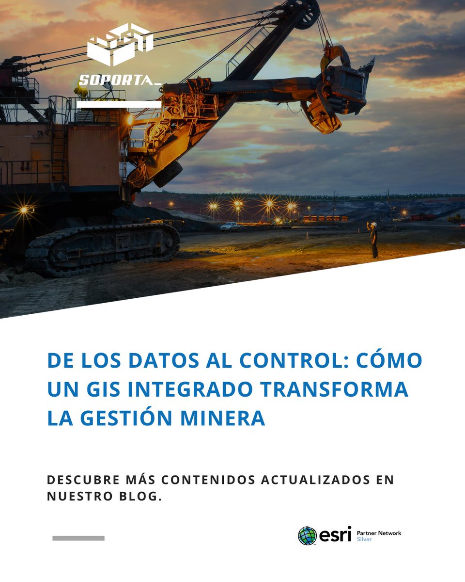 El futuro de la minería no se define solo por la extracción eficiente de recursos, sino por la capacidad de gestionar el territorio con información confiable y accionable.

soporta.cl/blog-soporta/d…