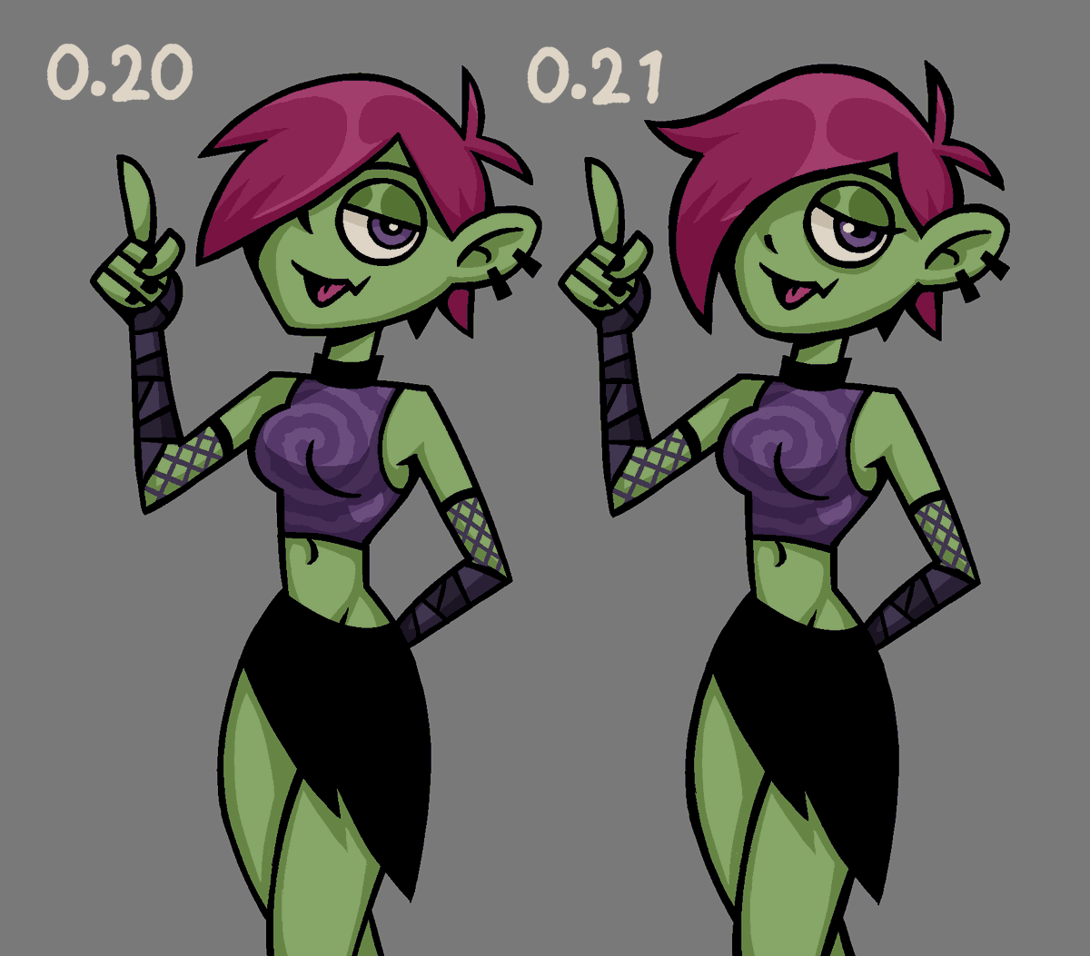 Probably nobody noticed, but Meno got a little revamp in the 0.21 update I think she looks prettier now 😳