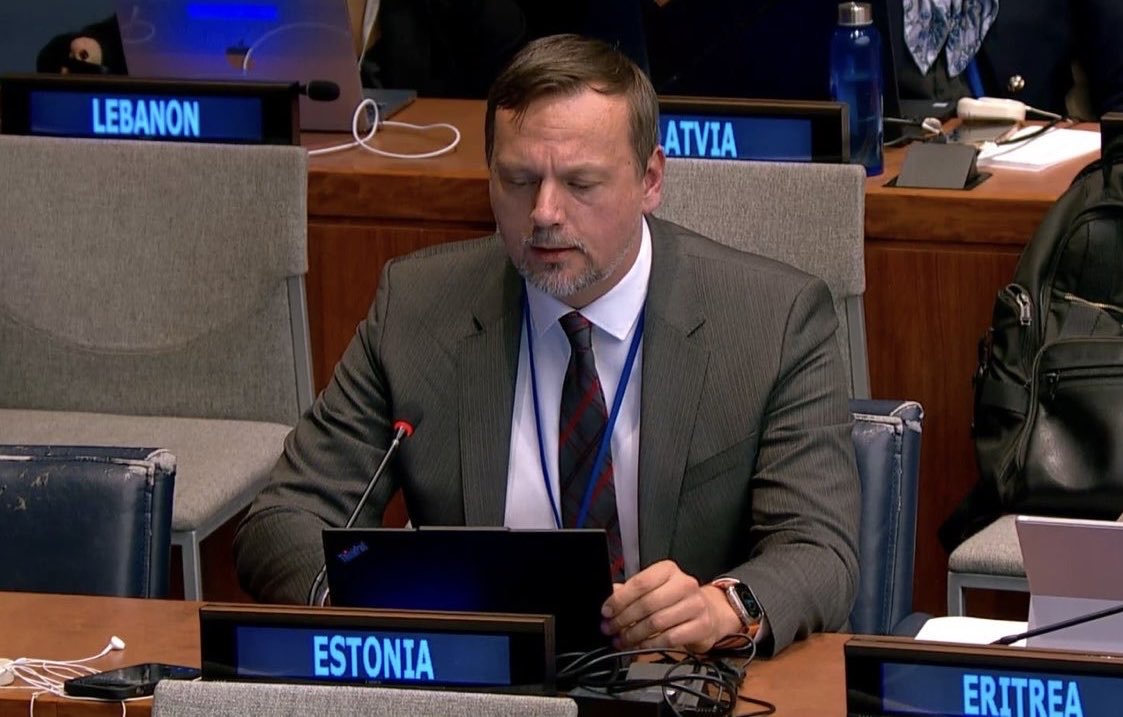 EstoniaUN's tweet image. At #1C, 🇪🇪 emphasised that rules, responsibility &amp;amp; accountability are key to security in #cyberspace. Global Mechanism must deliver real impact grounded in international law.

ru aggression against 🇺🇦 reminds us that accountability &amp;amp; lawful conduct in cyberspace are not optional.
