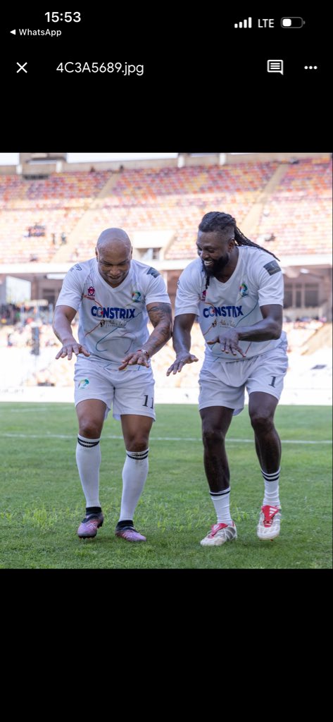 Constrix's tweet photo. An incredible moment for us at @constrix_nig, sponsoring the African Legends Team against the Barcelona Legends at the Abuja International Stadium. As official partners with the Attom Foundation, we are proud to keep empowering communities and celebrating greatness. https://t.co/uWbwcCLed6