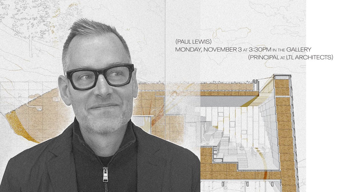 TTUHCOA's tweet photo. Join us on Monday, November 3rd, for the next event of our 2025-2026 lecture series titled, “Im/Material.”  
Monday's lecture will be presented by Paul Lewis at 3:30 PM CT.  
Additional information can be found by visiting the link in our bio. https://t.co/puvHuRliWb