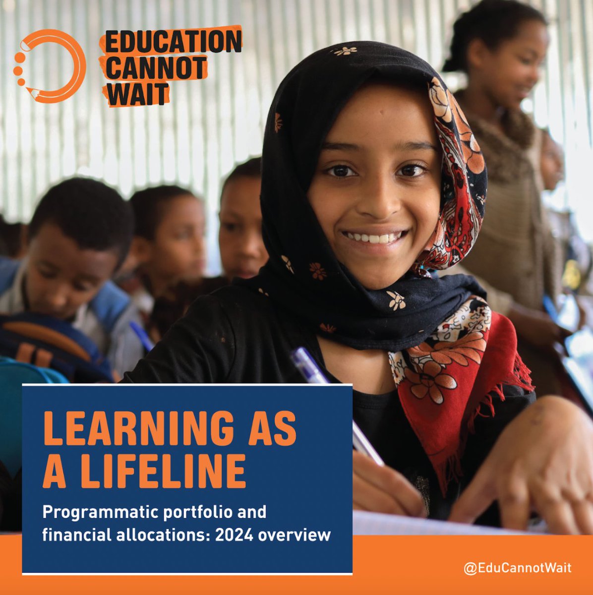📢<a href="/EduCannotWait/">Education Cannot Wait</a>'s 2024 Programmatic Portfolio &amp; Financial Allocations Overview highlights:

🟠Investments by country, programme modality &amp; type of organization
🟠Financial allocations across programmes
🟠Looking ahead to 2025 &amp; how ECW will enhance quality &amp; impact