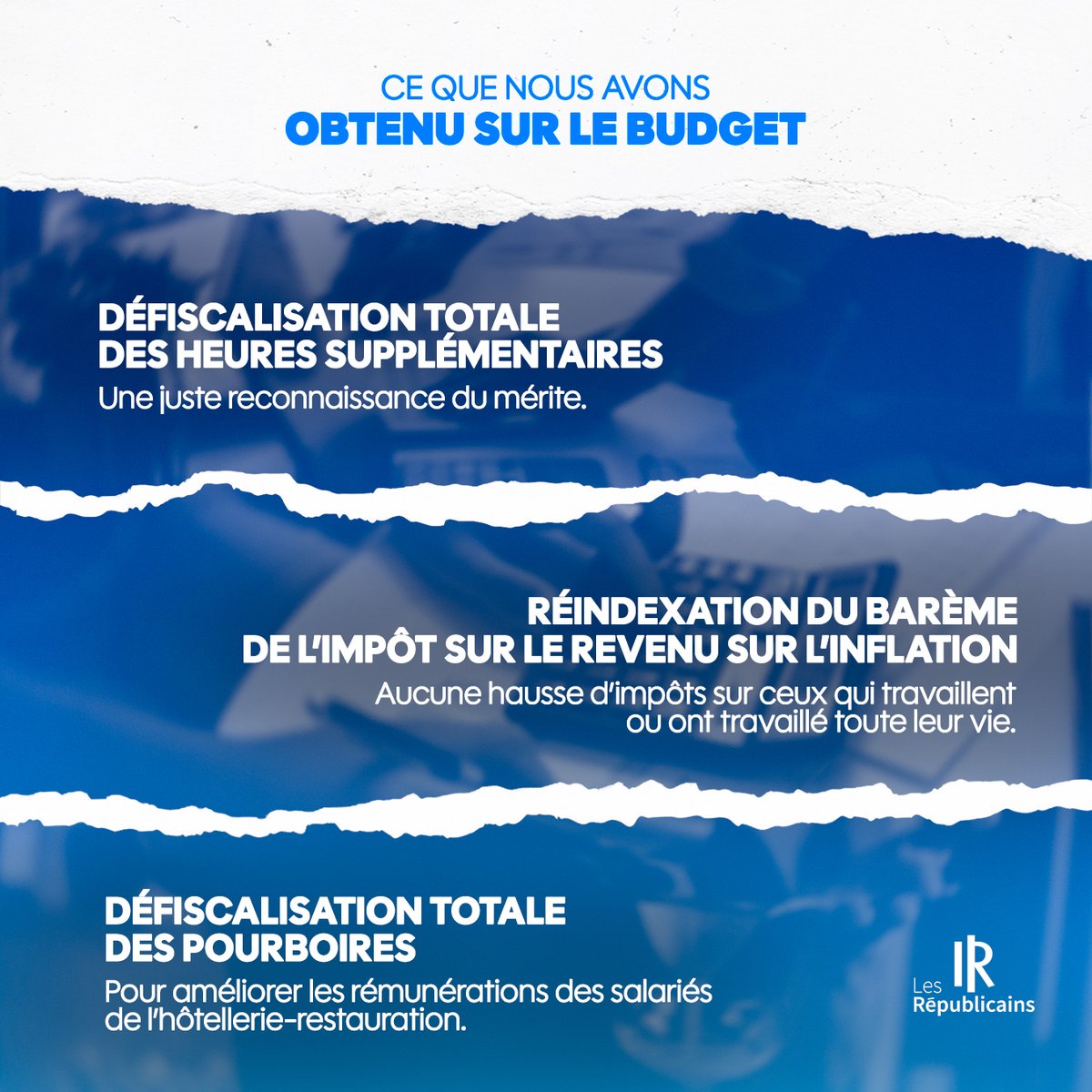 Budget : ce que nos députés <a href="/droiterep_an/">Groupe Droite Républicaine</a> ont obtenu pour les Français