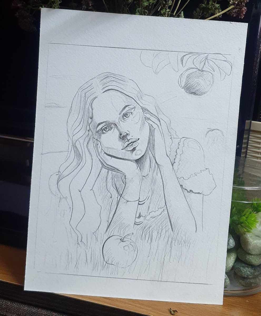 WhyAre_you_here's tweet image. Happy new week, dears 🤍
I have a lot of tasks hanging over me now. Don't lose me 🙏🤗
My available watercolor piece
"𝑪𝒂𝒓𝒆𝒇𝒓𝒆𝒆 𝒂𝒑𝒑𝒍𝒆𝒔"
Sketch & Art 
4/8 edition
4 $XTZ 💎
🔗