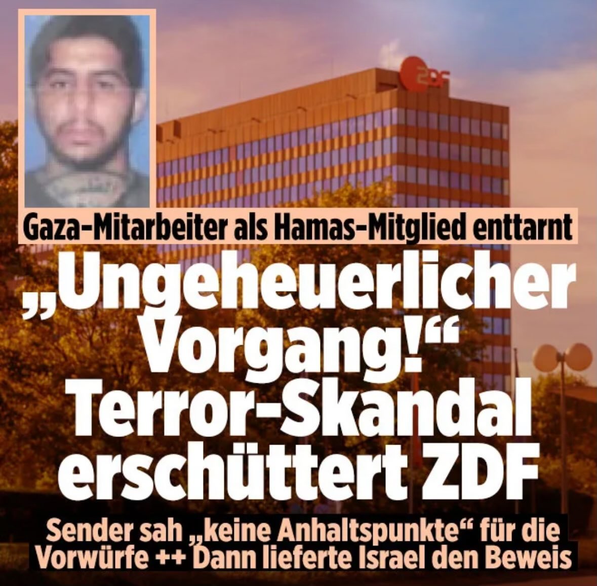 Was darf sich das ZDF noch alles erlauben?

Das wäre eigentlich ein Grund, um diesem unsäglichen, zwangsgebührenfinanzierten, linken Propagandasender endgültigt den Stecker zu ziehen.