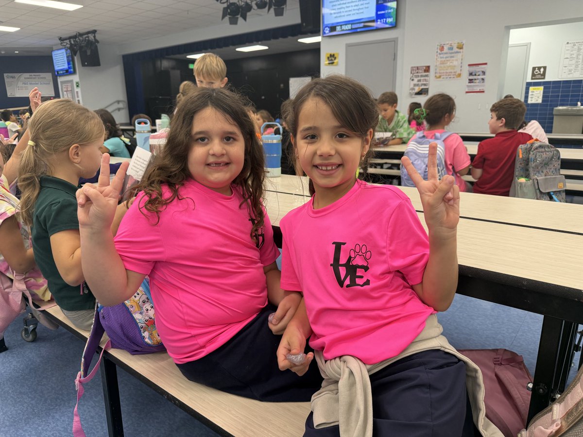 Today panthers glowed brightly for neon day. 
Red Ribbon Week is off to a great start! 
<a href="/Laurie_leads/">Dr. Laurie Riopelle</a>  <a href="/Reid_N_Lead/">Reid_N_Lead</a> 

#DelPradoElementary 
#RedRibbonWeek 
#InsideDelPrado