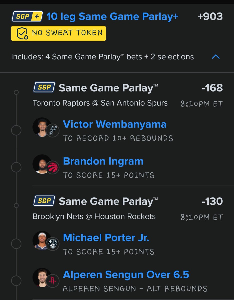 BishopDaDon757's tweet photo. No sweat NBA Bet. 
#gamblingx #NBATwitter
 https://t.co/c5GzUnZ5pq https://t.co/ifFpXJrhmb