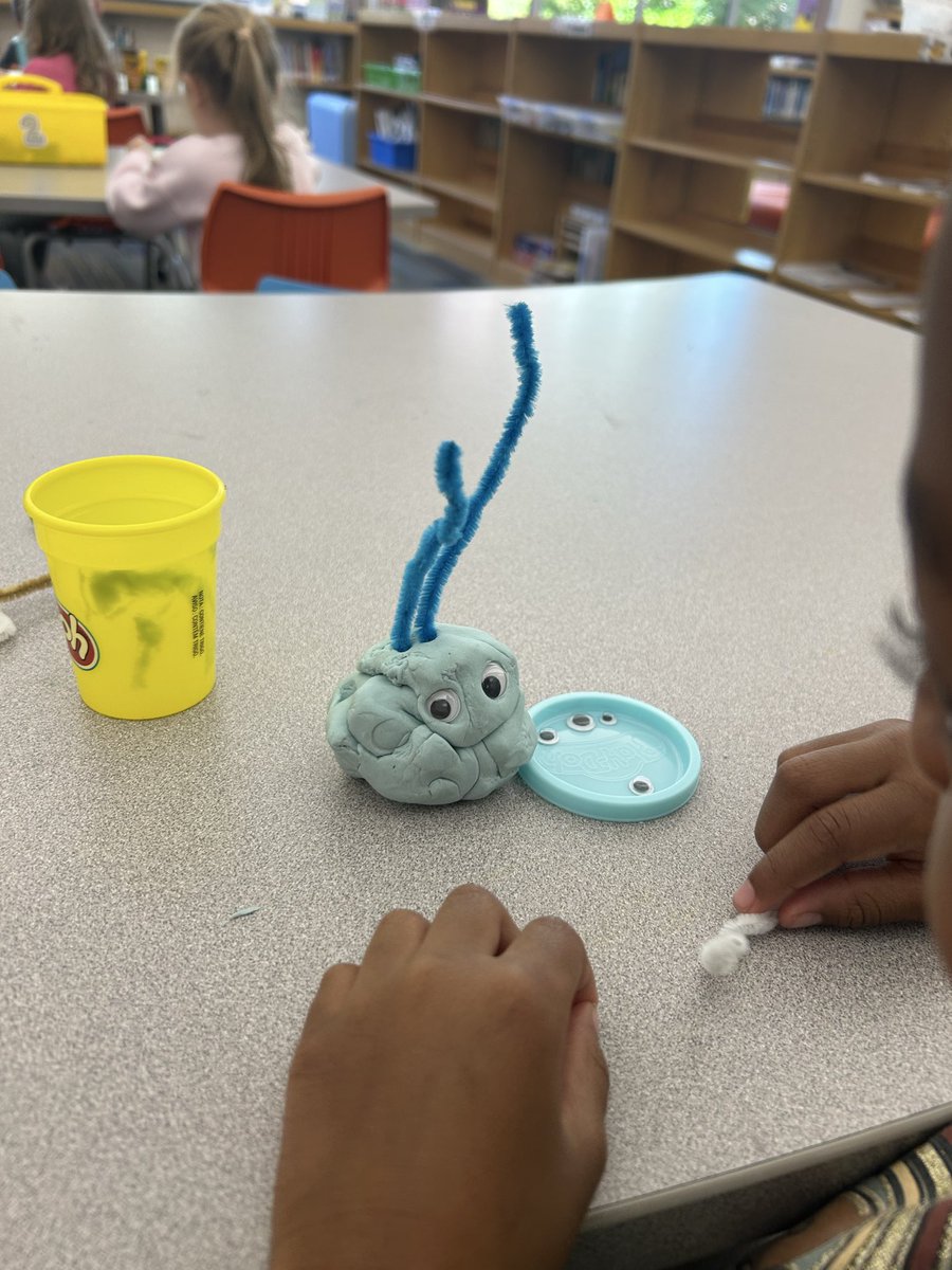 Pre school read “ Go Away Big Green Monster” then built their own monsters !