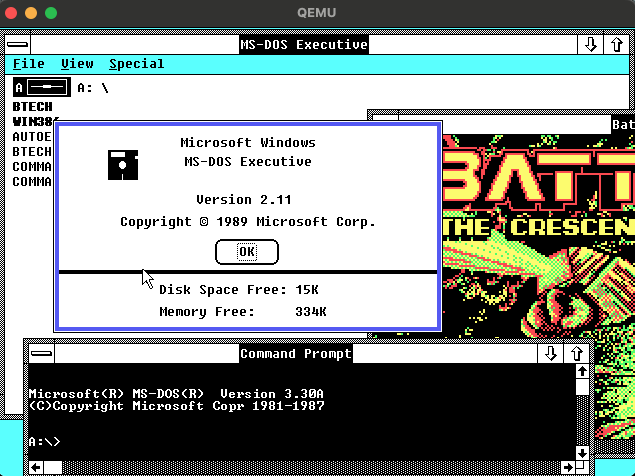 virtuallyfun's tweet image. What if I told you there was an 8086 hypervisor written in the 1980&apos;s for the 80386 that ran MS-DOS in a Window - Windows/386!