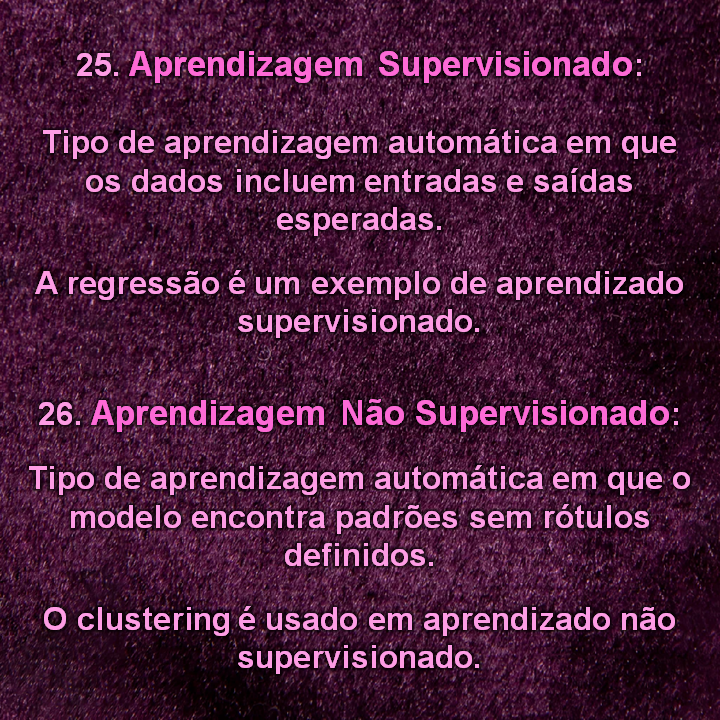 MaliMahda's tweet image. 25. Aprendizagem Supervisionado: Tipo de aprendizagem automática em que os dados incluem entradas e saídas esperadas.
A regressão é um exemplo de aprendizado supervisionado.
#languagelearning 
#machinelearning
#machine_learning
#portuguese
#portugal