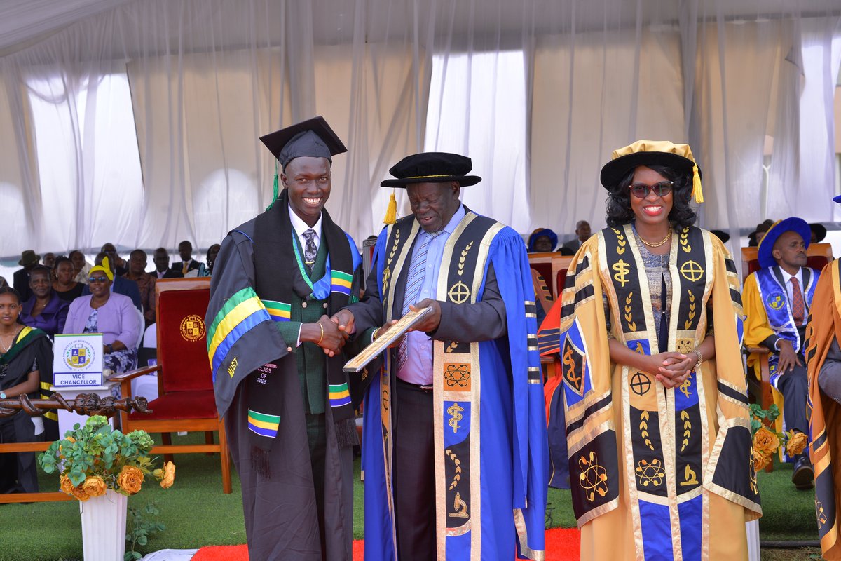 First Class graduates from the Faculty of Applied Science and Technology received Convocation Awards for their exemplary performance and creativity in applied sciences at the #32ndMUSTGrad.

These included
Ayesiga Owen
Ashaba Judith
Otto Patrick Lojong
Amoding Mercy