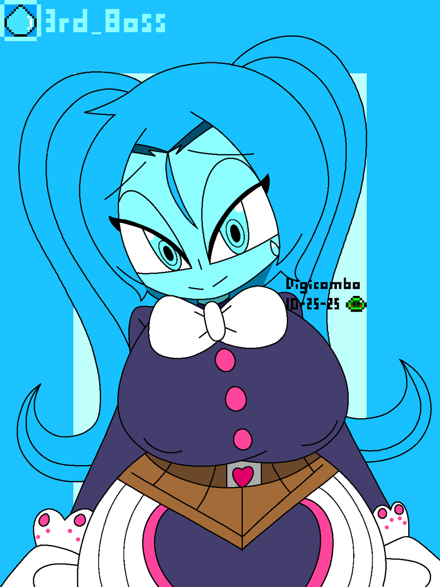 Here's Aqua dressed up as La Brava :D

One with her original hairstyle and one with twin tails ^-^

We need more fanrt of this cutie 😍

#fanart