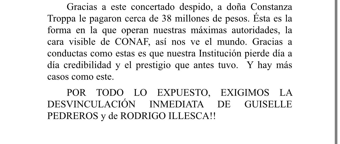 Sindicato de profesionales Conaf tweet media