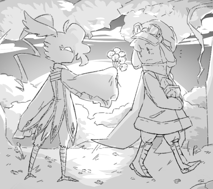 TY for joining #OCtober! For Day 31, Arts from 2021 that're still very special
First art celebrated a year of Rewrite, somehow making nearly 70 arts within first year I decided to pursue it. Theres still work left but one day its world and characters will be shared with everyone