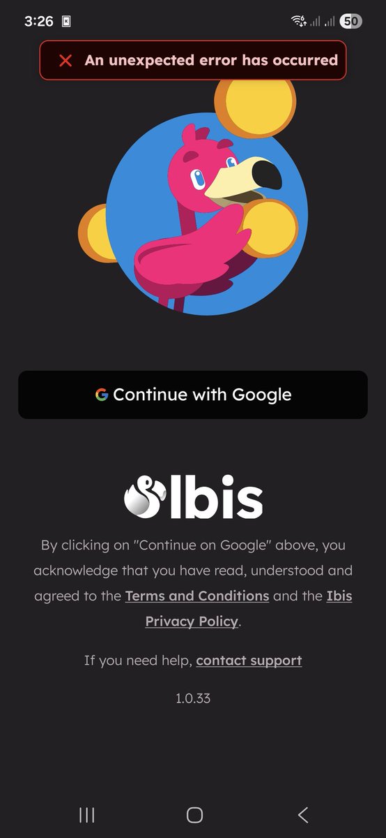 Alguien sabe si hay fallos con <a href="/usaibis/">Ibis</a> y/o su sistema fe autenticación? La app esta lanzando error al entrar con google. <a href="/Fintechccs/">Fintechccs</a> <a href="/NebulaVzla/">Nébula 💫</a>