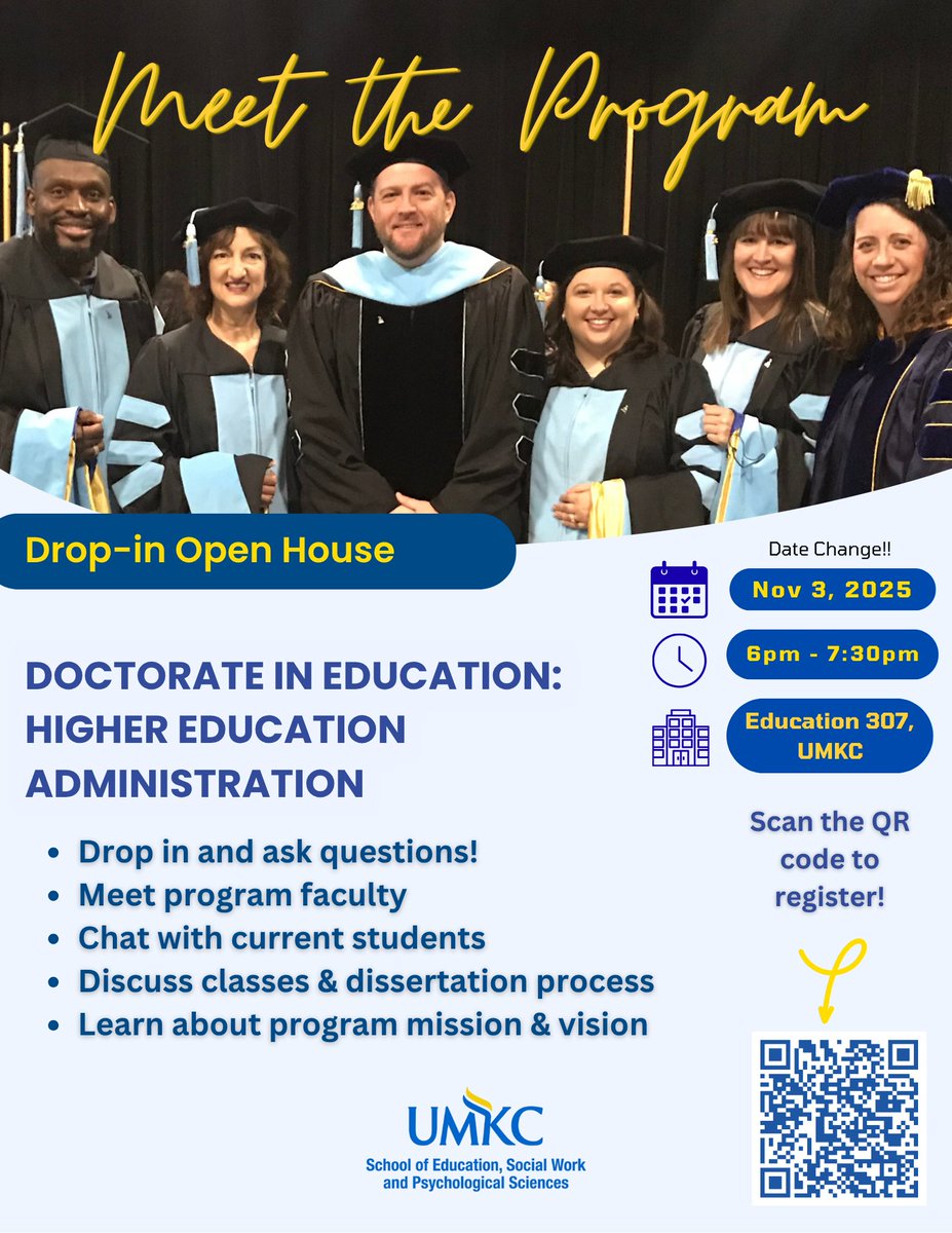 HESA_UMKC's tweet photo. IMPORTANT UPDATE!
Due to unforeseen circumstances, this event has been postponed until November 3rd!
That means even more time to register and fit it into your schedule! We look forward to seeing you all in November! https://t.co/pHMifdLkaG