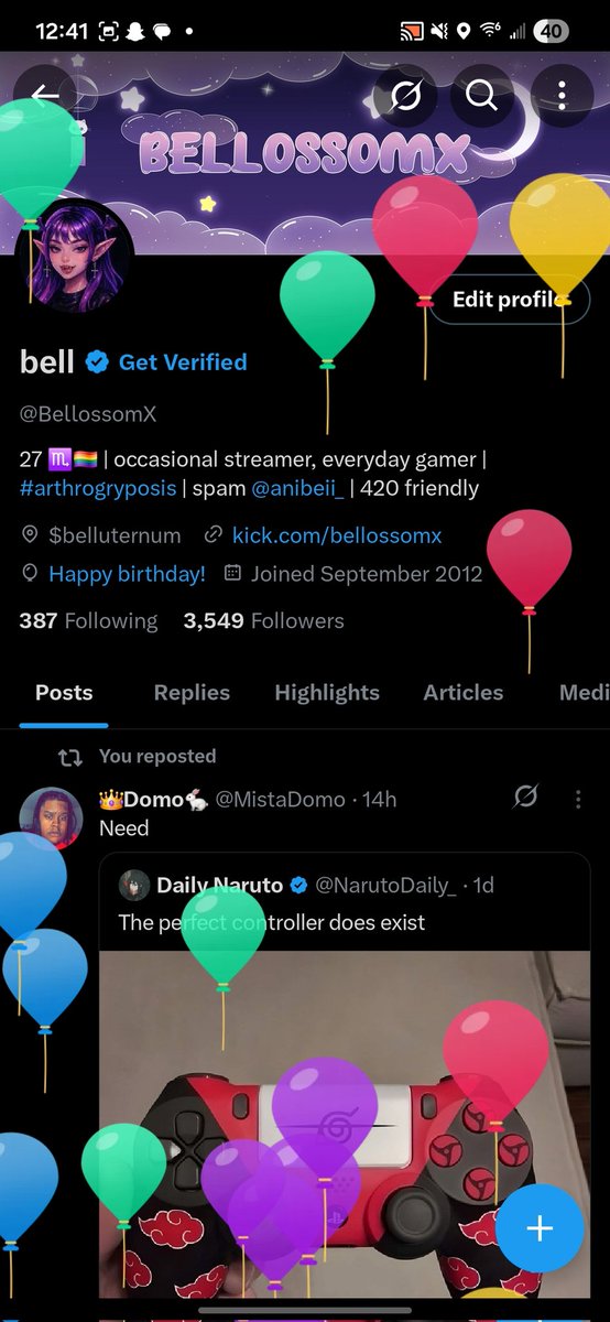 BellossomX's tweet photo. 28 years on this earth is wild https://t.co/smo9mZQRwc