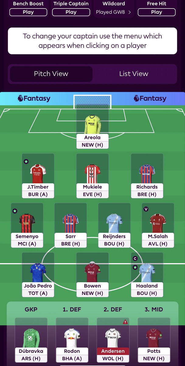 🚌 Team for #GW10 

2FT available 

What transfers would you make? What transfers are you making ? #FPL