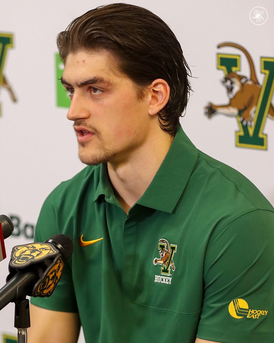 Senior forward Dawson Good &amp; Head Coach Steve Wiedler met with the Media Monday to preview the Catamounts <a href="/hockey_east/">Hockey East</a> opener at UNH on Halloween.
Good - youtube.com/watch?v=q_sA6O…
Wiedler - youtube.com/watch?v=1hkPi3…
#802Hockey