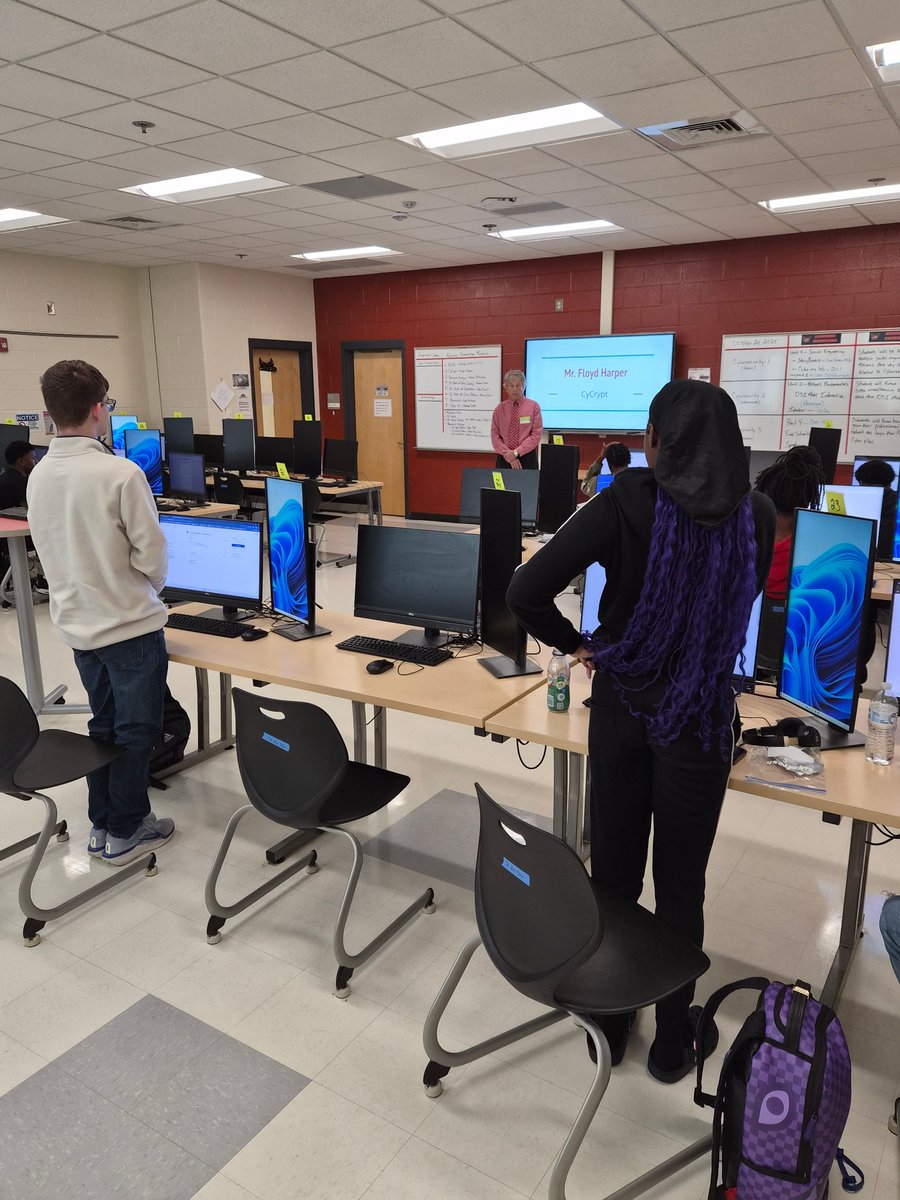TechTalk365's tweet photo. Our class was privileged last week to host Mr. Floyd Harper for a deep dive into cybersecurity. Great info and the Q&amp;A with students was spot-on! 👏 @WHS_Redhawks @RichlandTwo https://t.co/qHMoV0soqf
