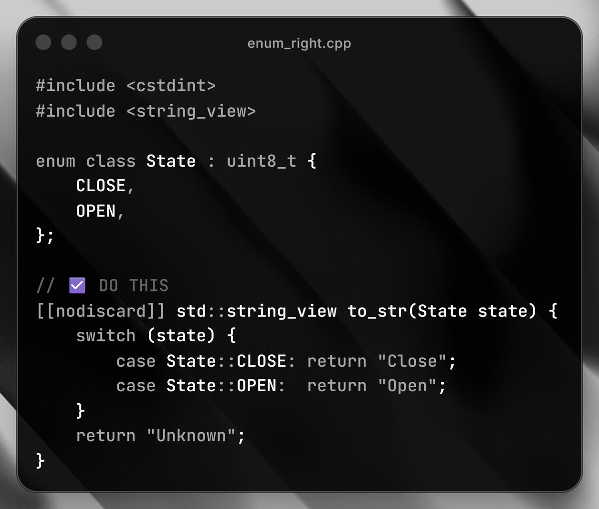 ChShersh's tweet image. No shitposting.

This is a legit C++ tip.

If 10 years of Haskell/OCaml and 3 months of C++ taught me anything, it&apos;s this.