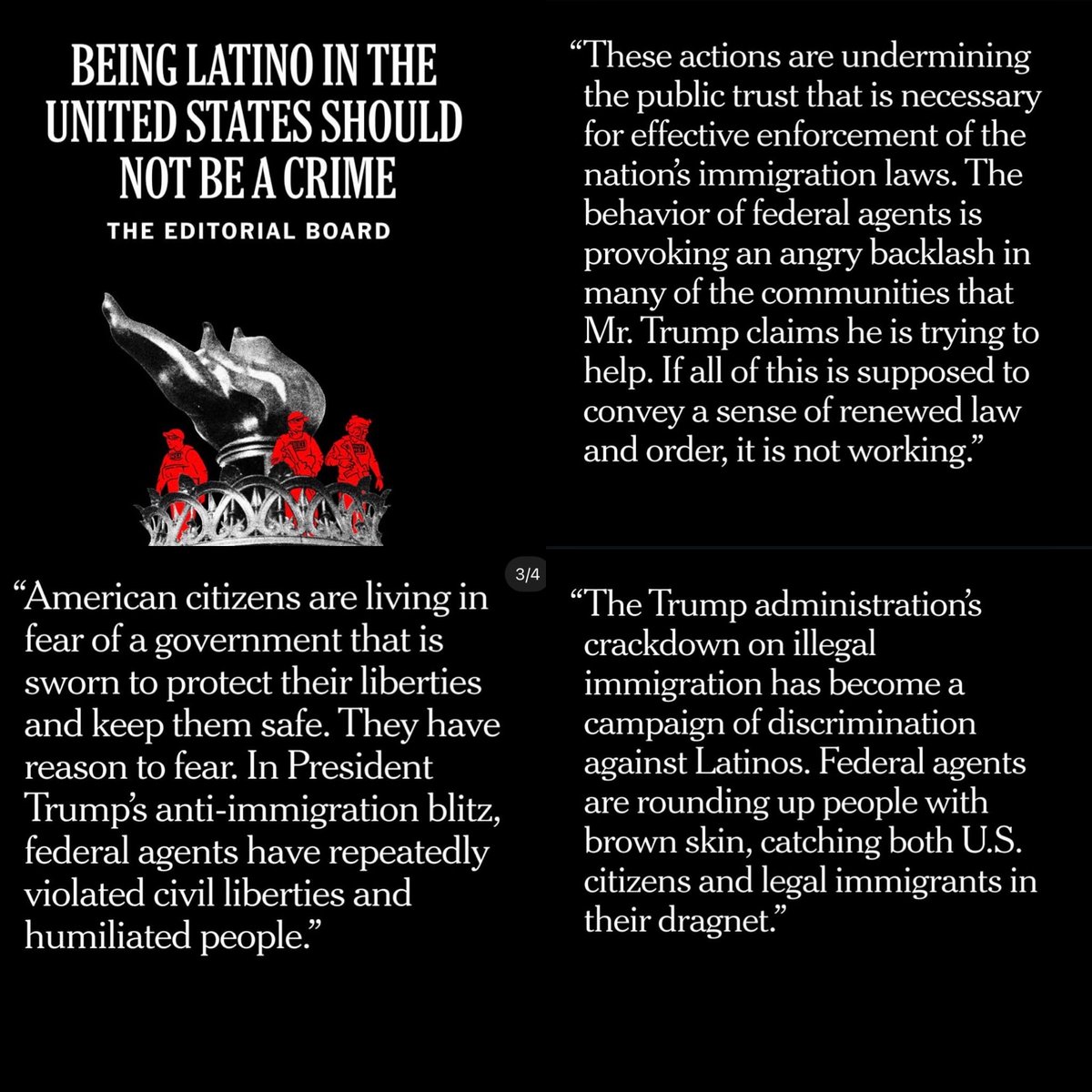 The Trump administration's rhetoric and policies have fostered an environment where the Latino community has been targeted and criminalized.  We will keep fighting this climate of fear that has disproportionally affected our communities <a href="/MiFamiliaVota/">Mi Familia Vota</a>