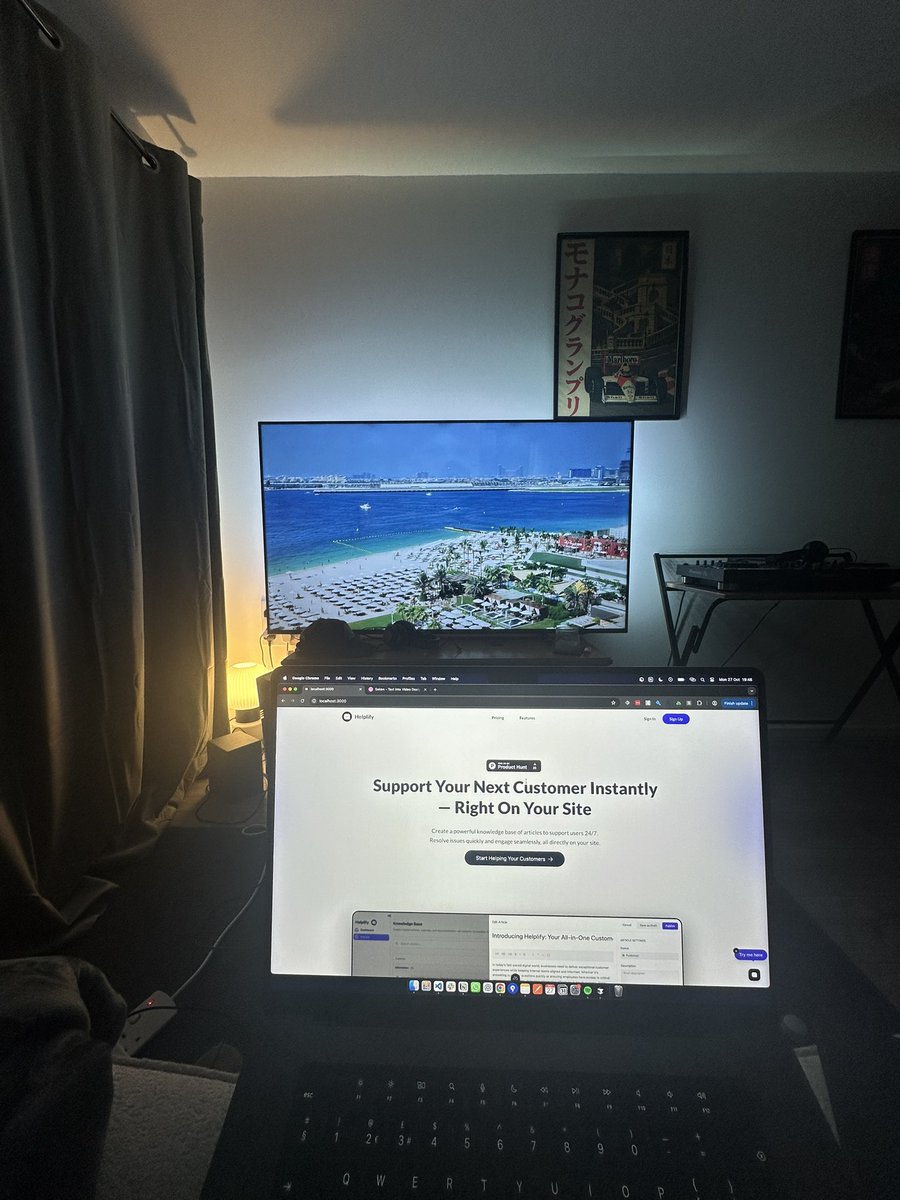 coder_con's tweet image. Sitting here working on the landing page refresh, explaining what Helplify is all about.
Watching videos of Dubai and picturing the life I’m building.
I will make it.