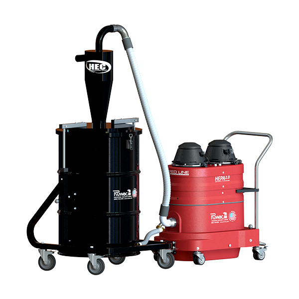 Take your dust collection system to the next level with Ruwac's High Efficiency Cyclone (HEC) Pre-Separators. The HEC-Series is engineered to dramatically improve system performance by removing up to 95% of ultra-fine dust and debris before it ever reaches your vacuum. #RuwacUSA
