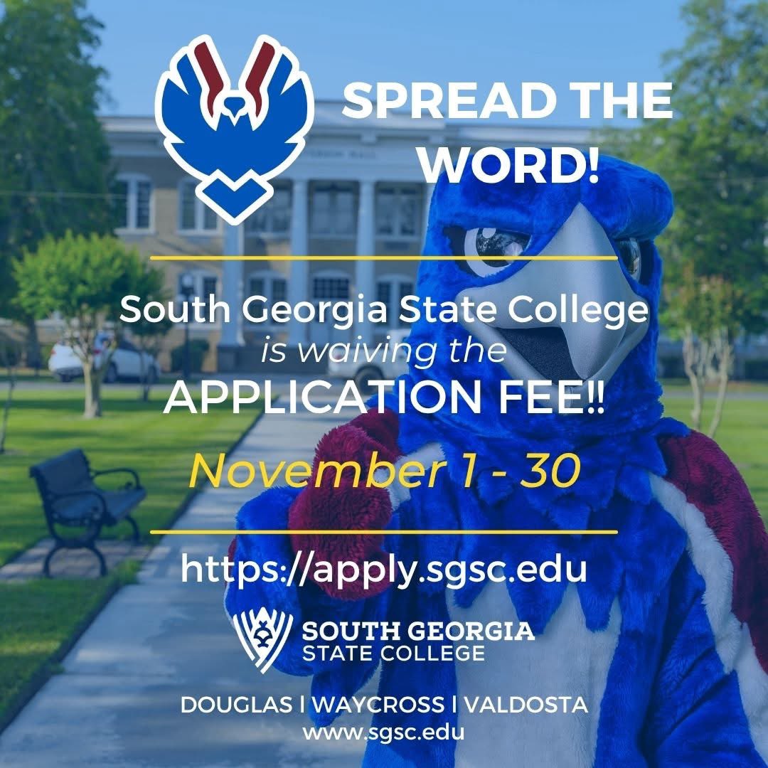 southGAstate's tweet image. November is almost here, and that means it will be Free Application Month! If you&apos;re a high school senior dreaming of college, this is your chance to apply without any application fees! 
apply.sgsc.edu
#FreeApplicationMonth #CollegeBound #FutureHawks