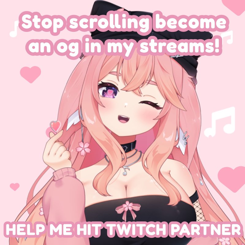 LilSunniiVT's tweet image. GET YOUR OG BADGES NOW!!!
Help me get twitch partner i applied twice and got reject, YOU CAN MAKE THE DIFFERENCE!!!
🤭 come lurk or play games with me on stream!!
Twitch.tv/lilsunnii
#vtuber