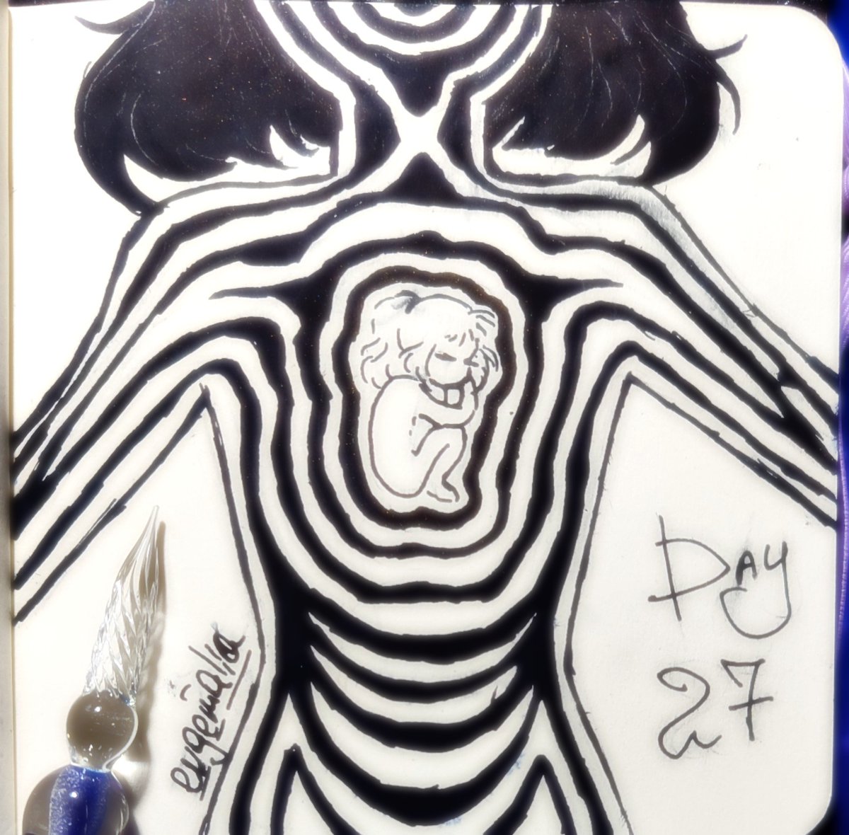 evgemalia's tweet photo. #Inktober2025 #Inktober #inktober2025day27 #artmoots #art https://t.co/2MScclqH5y
