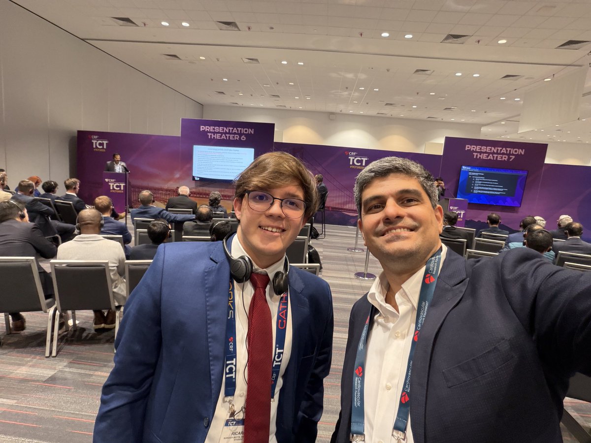 evandrofilhobr's tweet photo. Proud of my mentee @ricosuruagy &amp; @dias_freir19521 presenting 2 challenging cases and 4 abstracts at #TCT2025 https://t.co/zE76WJS8gz
