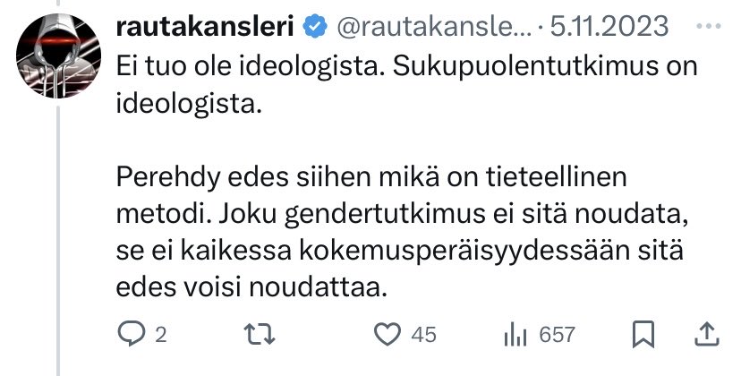 koomatori's tweet photo. @PokkinenAntti @rautakansleri_ @TereSammallahti Tieteillä tosiaan on eroja. Milloin ensimmäinen maahanmuuttokriitikko kuulee, että tiede ei aina tarkoita samaa kuin ”science”, ja että hän ei ymmärrä jälkimmäisestäkään yhtään mitään? https://t.co/BYvFUxkOtr
