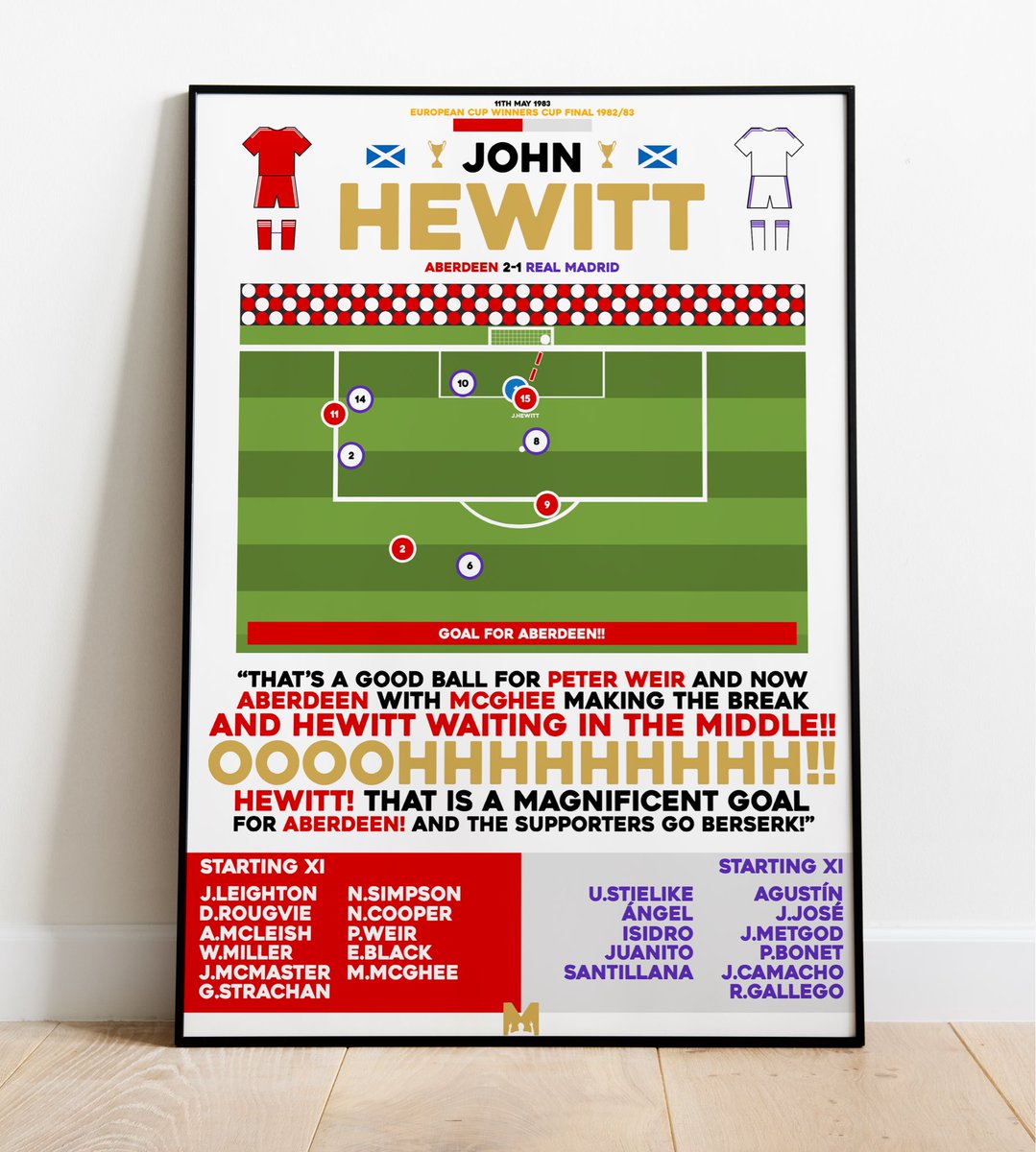 MezzalaDesigns's tweet image. 🔴ABERDEEN PRINTS⚪️ 

Remember these Iconic Dons Moments with our Aberdeen Prints🏆🏴󠁧󠁢󠁳󠁣󠁴󠁿

CODE: ‘STANDFREE’ for 15% OFF All Items✅ 

➡️mezzaladesigns.co.uk/collections/ab…

#StandFree #AberdeenFC @AfcCalum @CallumMelvin25 @RTG_Podcast