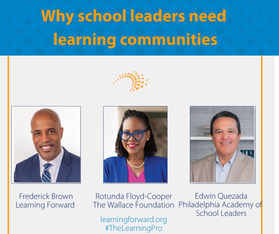 LearningForward's tweet image. Must read for #NationalPrincipalsMonth: Three experts weigh in on why school leaders need learning communities. @fredbrownlf @SuptQuezada @LeadersPHL @WallaceFdn #PrincipalPipelines #TheLearningPro ow.ly/7TXE50XhQhk