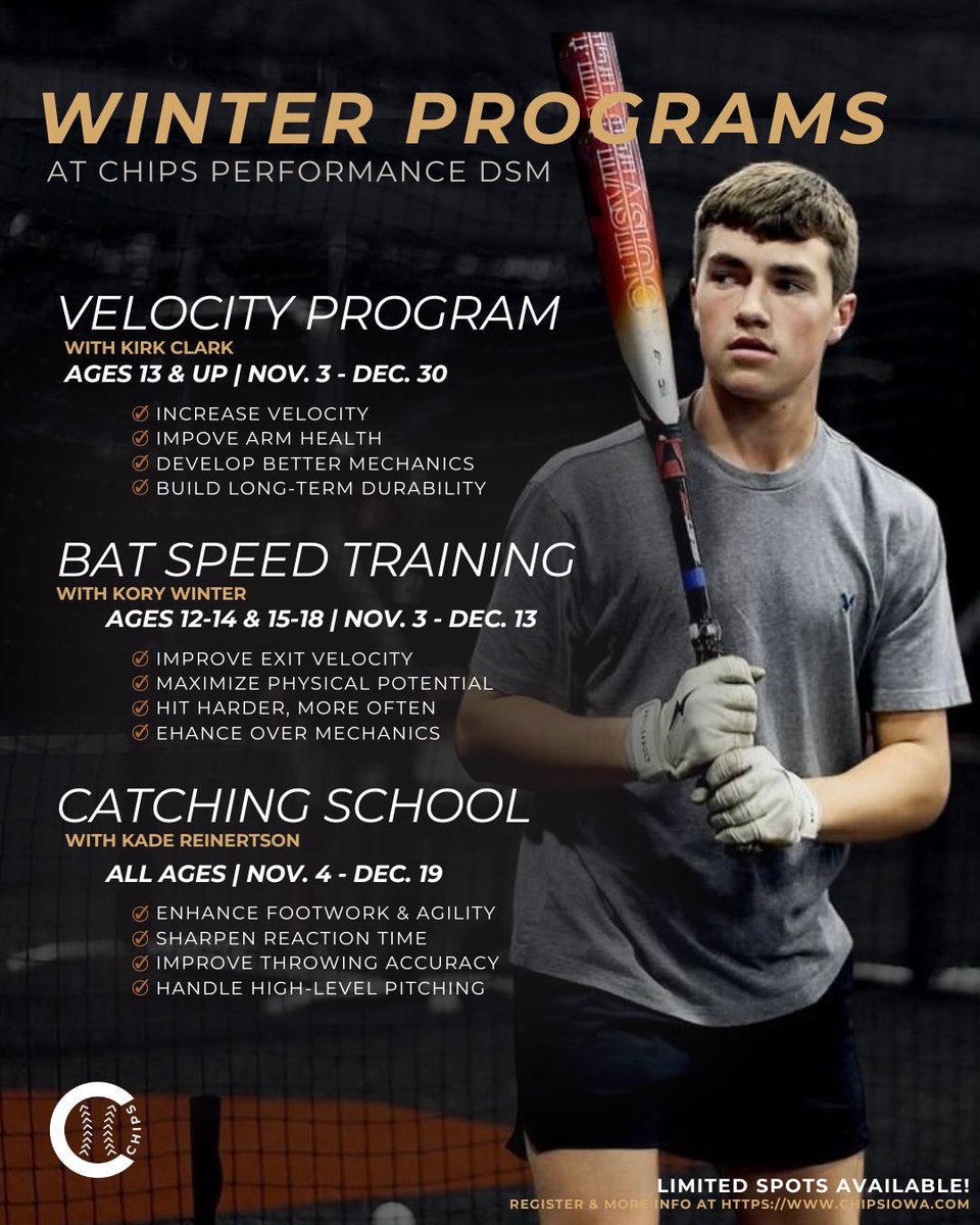 Let’s get your winter training🔒’d

Our winter programs start in a ☝️week!

To register or for more info visit chipsiowa.com‼️