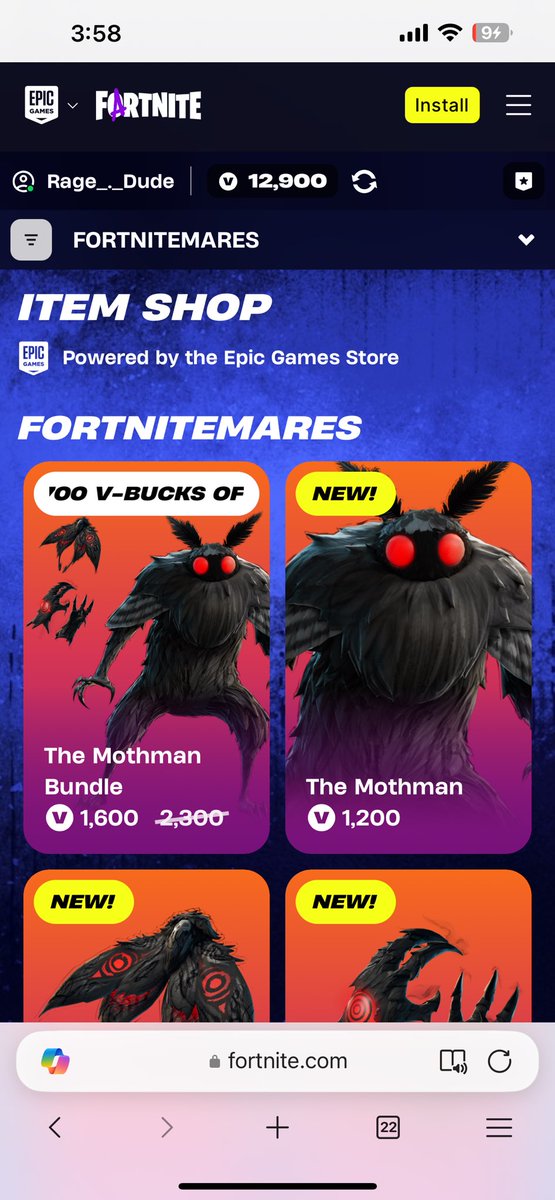 JohnCol08062375's tweet photo. When did epic change the name of the game? #epicgames #fortnite #fartnite https://t.co/snWIfPJKNX