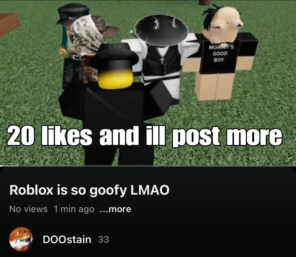 Just made my first YouTube for Roblox show some love if you can 🙏 . If it’s liked we can post another