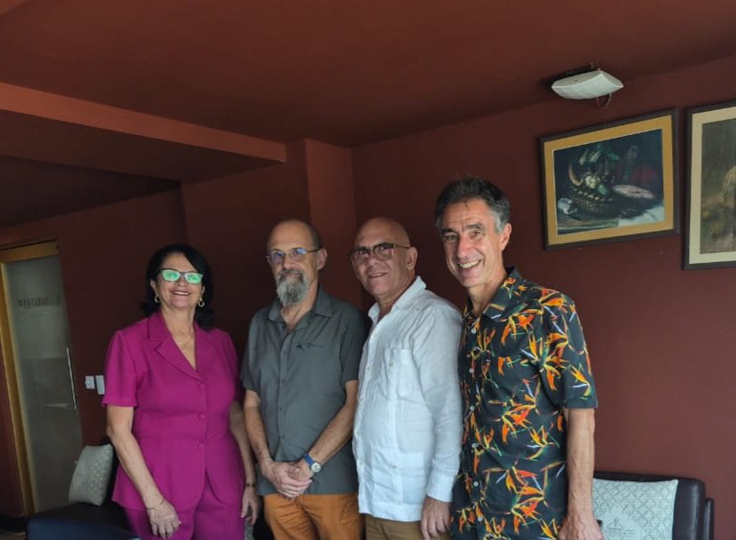 Recibimos visita de delegación del Instituto Tecnológico Universitario de Bayonna, Francia que colabora hace varios años con universidades cubanas. Se identificaron temas de interés como transformación digital e Ingeniera Industrial. Aseguran  su participación en #Universidad2026