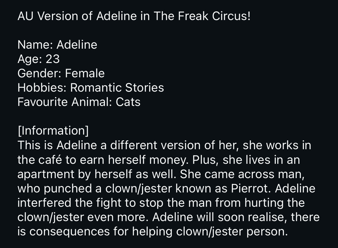 RuqayyahMu5011's tweet photo. #AU #TheFreakCircus #OC #Fanart #FemaleOC #Pierrot #Doctor #Jester #Harlequin #TicketTaker #Yandere #LoveSickness #AUVersion https://t.co/wE5hW4Daib