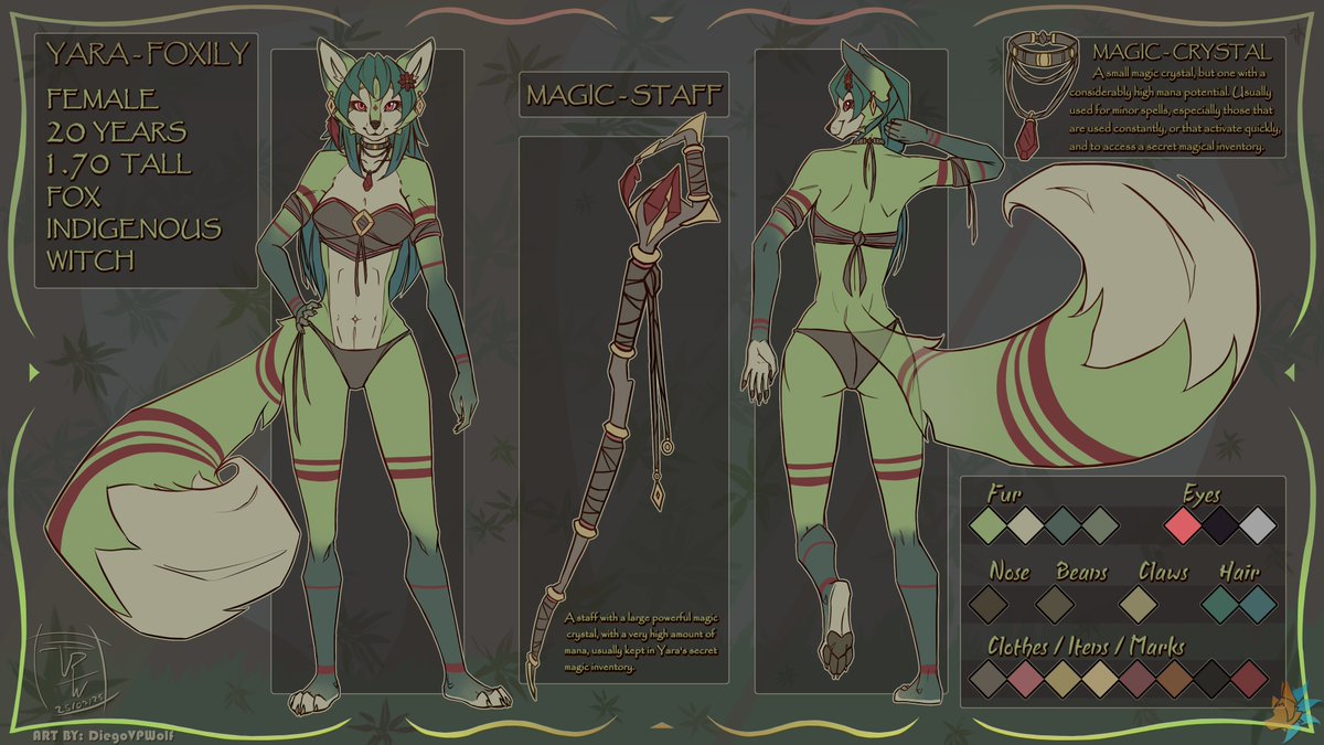 I also do lineart commissions. ✨ DM me if you're interested. ;) That's one of my oc's, Yara. I will definitely be using her for some future project. I'm not usually so good with names, so I hope this one turned out okay.

#refsheet #furry #fox #art #oc #rpg