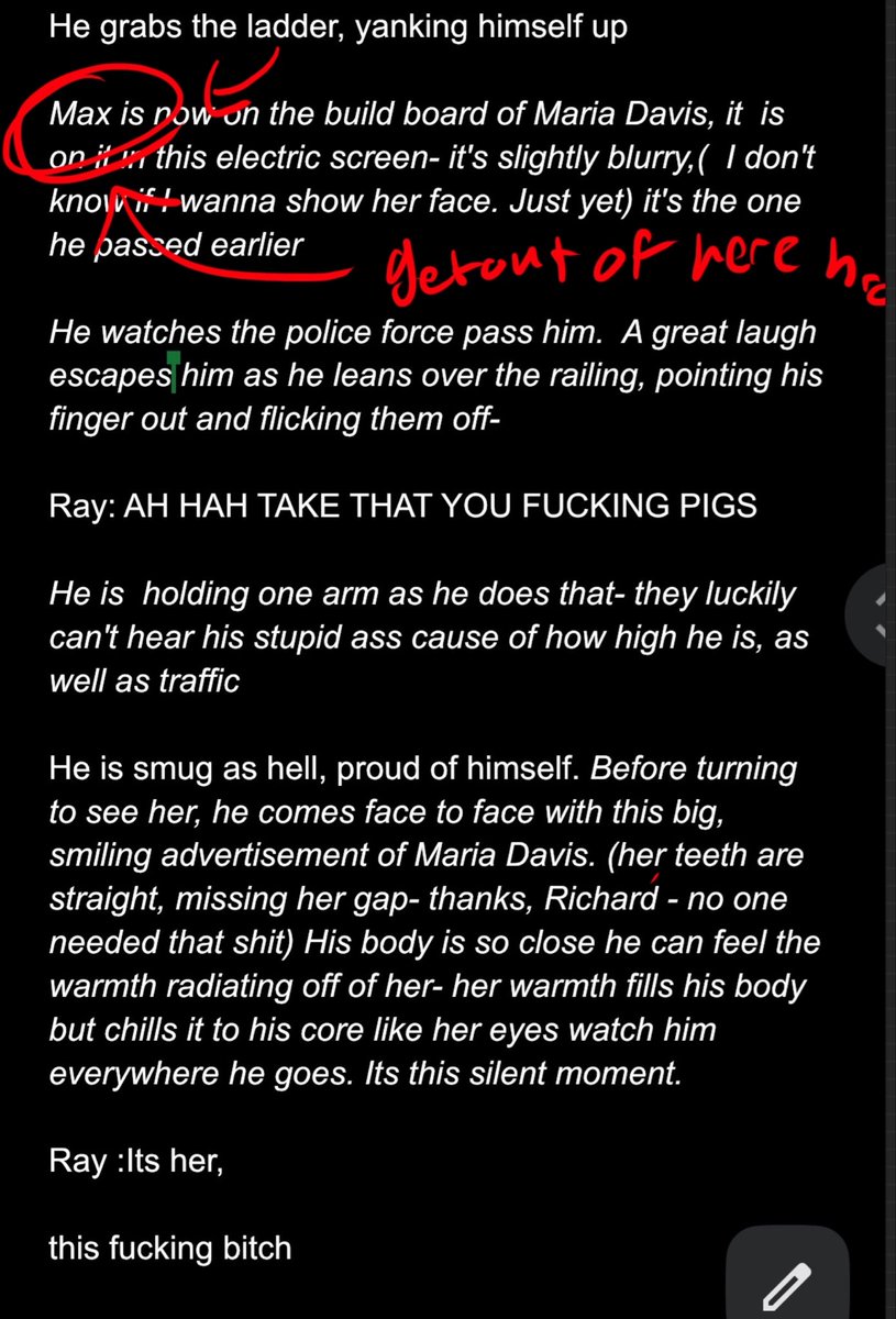 I was writing my own shit when I noticed-  yeah I accidentally wrote Max in there XD. BRO THIS IS NOT ABOUT YOU. But go ahead Max if you wanna flirt with a billboard while telling her, she’s the worst person in the world..  go ahead - #maxgamvbino