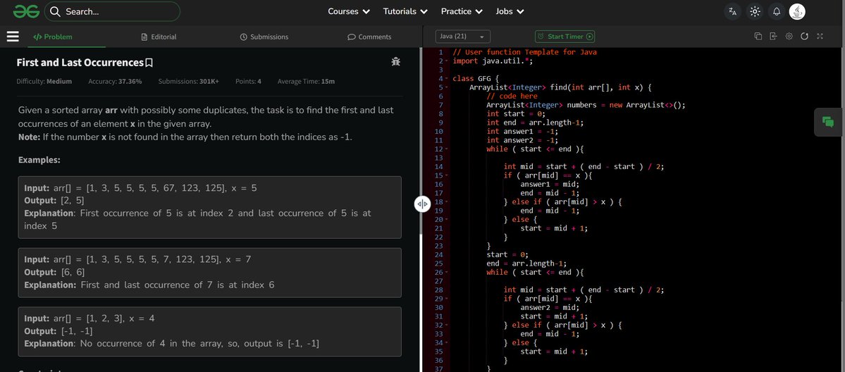 abhinavpuri_x's tweet image. Today I,
>Solved Questions on GFG and LeetCode
>The questions were fun and easy
>I learned about :
- handling the frequency
- Using HashMap
-  Integer.MIN_VALUE; Integer.MAX_VALUE;
- .get() , .keySet() , .value();
It was A productive day!!!!
#Java #DSA