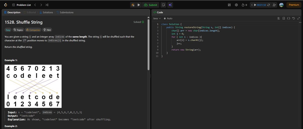 abhinavpuri_x's tweet image. Today I,
>Solved Questions on GFG and LeetCode
>The questions were fun and easy
>I learned about :
- handling the frequency
- Using HashMap
-  Integer.MIN_VALUE; Integer.MAX_VALUE;
- .get() , .keySet() , .value();
It was A productive day!!!!
#Java #DSA