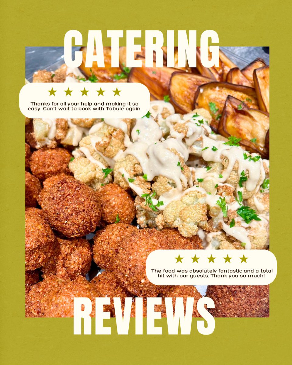 Hosting? We’ve got the food covered 🥙 Vegan, gluten-free, and everything in between - Tabulé catering makes every table full of flavour. Book Today - catering@tabule.ca.