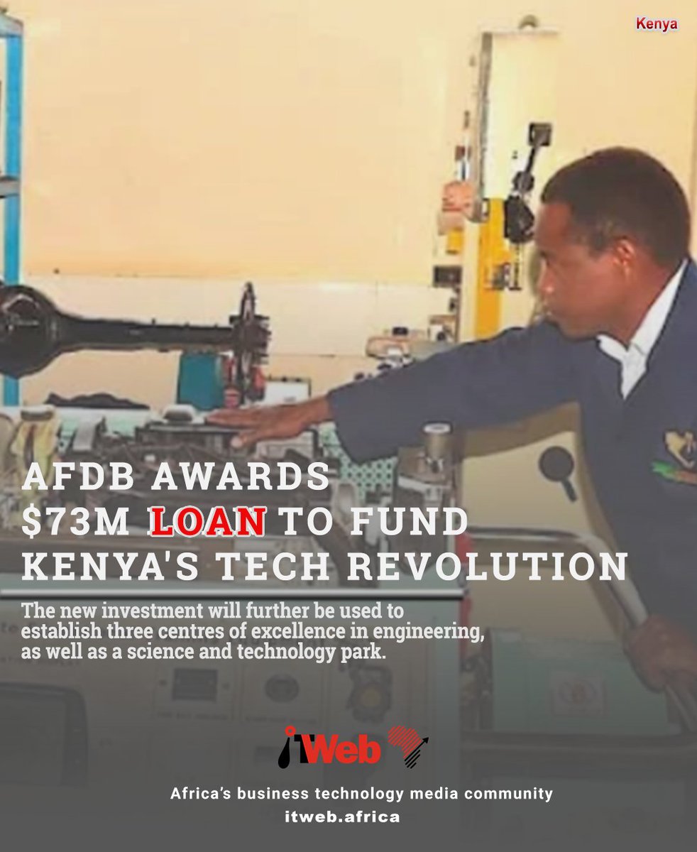 ITWebAfrica's tweet image. The African Development Fund, a concessional lending arm of the African Development Bank Group (AfDB), has approved a loan of $73.31 million to strengthen science and technology education at tertiary level in Kenya.
itweb.africa/article/afdb-a…
#AFDB #Kenya