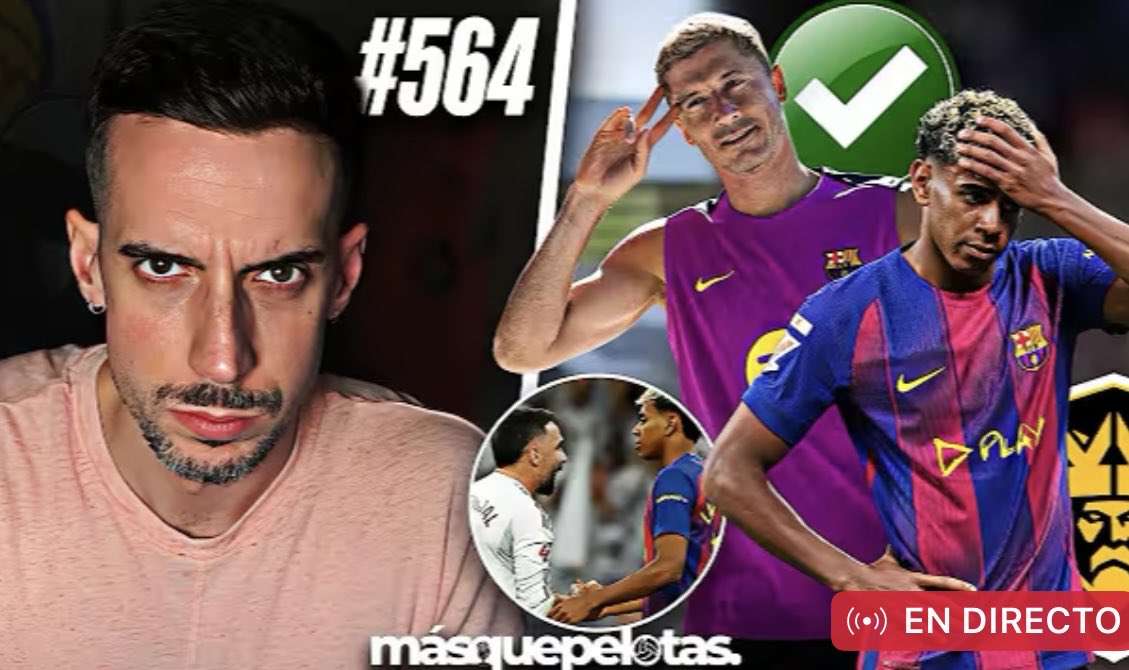 ⚡️ NUEVO EPISODIO by <a href="/bwin_es/">bwin España</a> 

🎙 Con <a href="/_AdrianSnchz/">ᴀᴅʀɪᴀ́ɴ sᴀ́ɴᴄʜᴇᴢ</a>, <a href="/NachoJP_/">Nacho Jiménez</a> y <a href="/alexcarrascogu/">Alejandro Carrasco</a> 

🔥 Derrota del Barça en #ElClásico con polémica
‼️ Lamine Yamal en el centro del huracán 

🔴 EN DIRECTO: youtube.com/live/ah-5YuMdO…